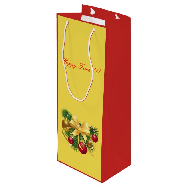 Bolsa Para Vino Navidades (Angulo reverso)