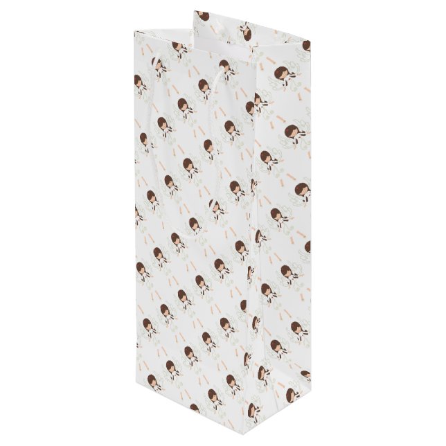 Bolsa Para Vino Navidades Angel (Angulo reverso)