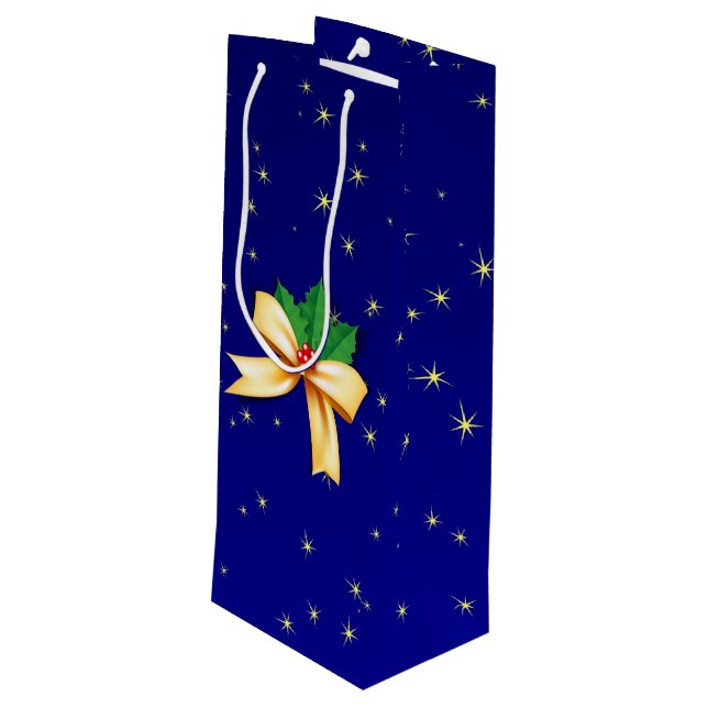 Bolsa Para Vino Navidades Bow (Angulo reverso)