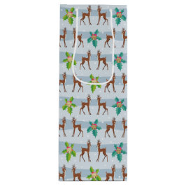 Bolsa Para Vino Navidades de invierno ciervos con inspiración holl