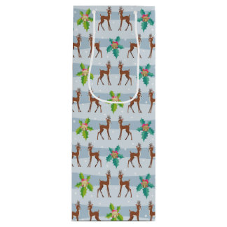 Bolsa Para Vino Navidades de invierno ciervos con inspiración holl