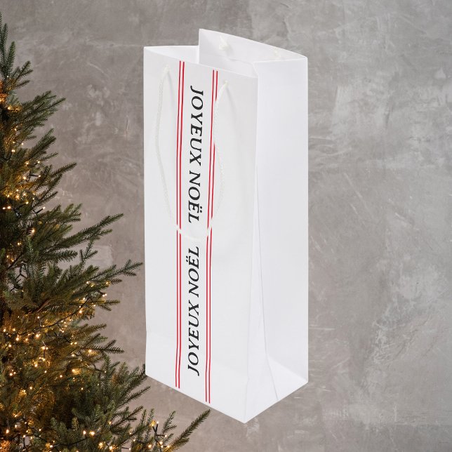 Bolsa Para Vino Navidades de la franja roja Joyeux Noël (Subido por el creador)