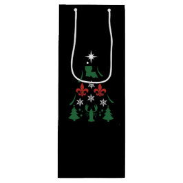 Bolsa Para Vino Navidades de Luisiana Holiday Cajun