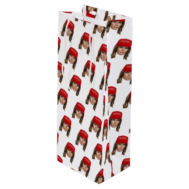 Bolsa Para Vino Navidades de Melania Trump MAGA (Angulo Anverso)