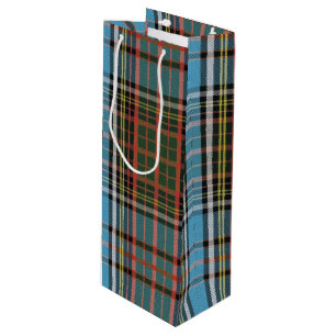 Bolsa Para Vino Navidades de Plaid Tartan Clan Anderson
