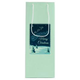 Bolsa Para Vino Navidades de renos sacando a Santa Claus