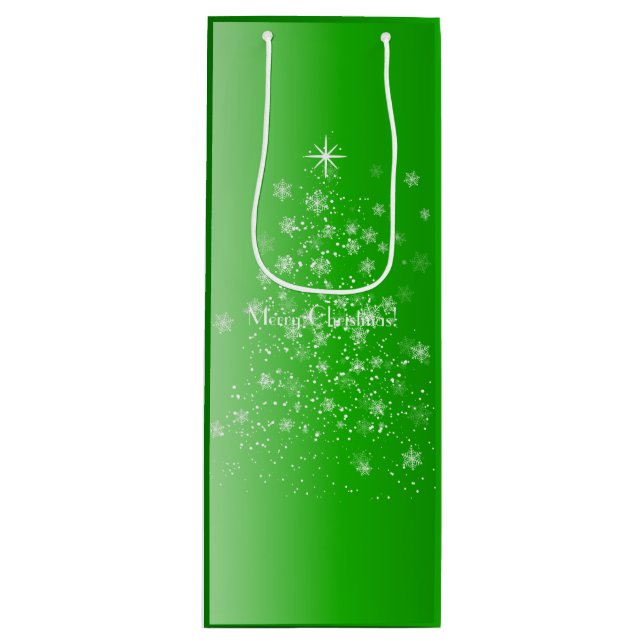 Bolsa Para Vino Navidades de Sparkle Green (Anverso)