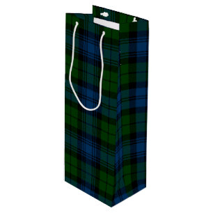 Bolsa Para Vino Navidades del clan militar Campbell Green Check