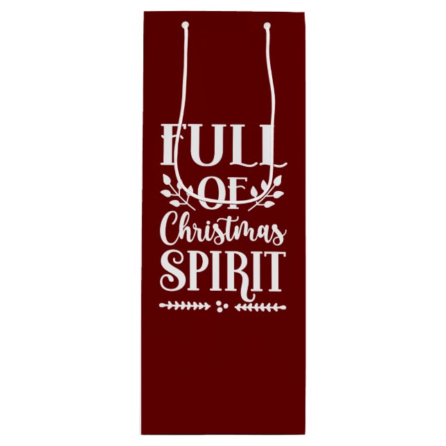 Bolsa Para Vino Navidades festivos (Anverso)