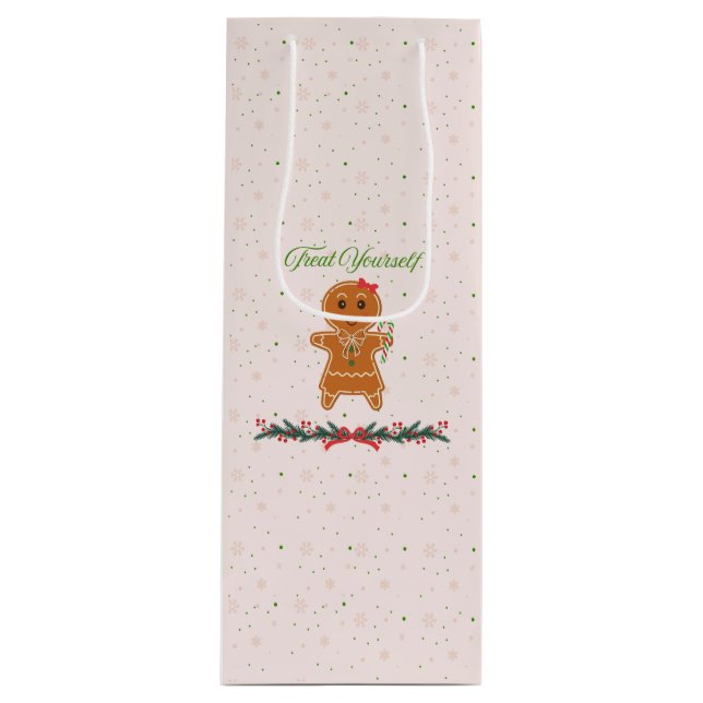 Bolsa Para Vino Navidades Gingerbread Woman (Anverso)