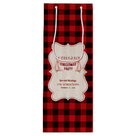 Bolsa Para Vino Navidades Lumberjack Fiesta Red Buffalo Wood
