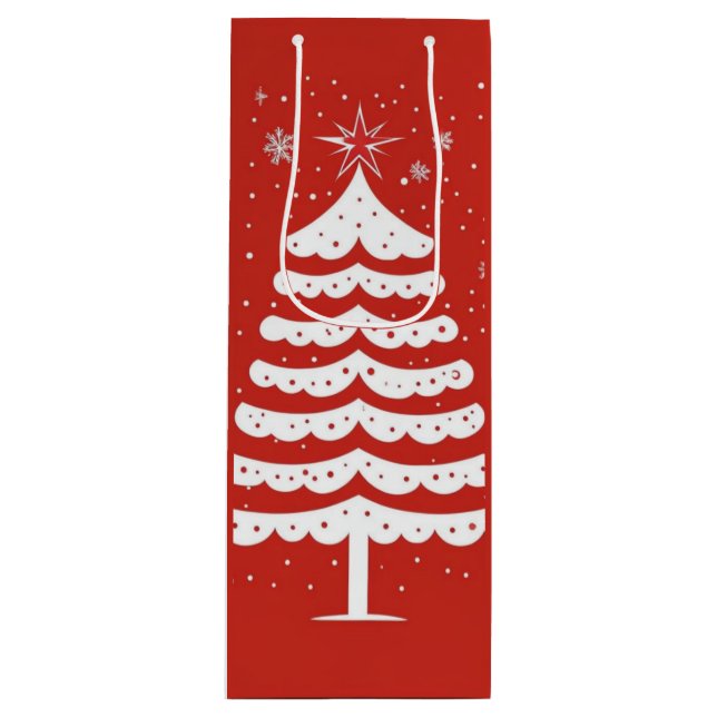 Bolsa Para Vino Navidades modernos (Anverso)