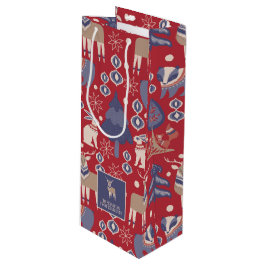 Bolsa Para Vino Navidades nórdicos de Woodland