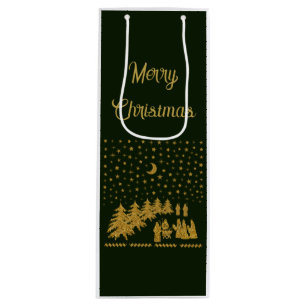 Bolsa Para Vino Navidades religiosos, nacimiento de Jesús