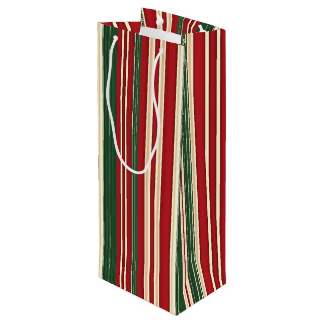Bolsa Para Vino Navidades Stripes-1-WINE GIFT BAG (Angulo reverso)