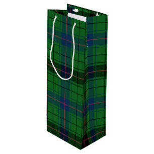 Bolsa Para Vino Navidades Tartan Clan Davidson Green Plaid