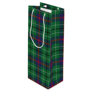 Bolsa Para Vino Navidades Tartan Clan Duncan Green Plaid Check