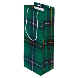 Bolsa Para Vino Navidades Tartan Clan Henderson Plaid Green Check