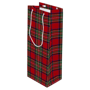 Bolsa Para Vino Navidades Tartan Clan Stewart Red Plaid Check