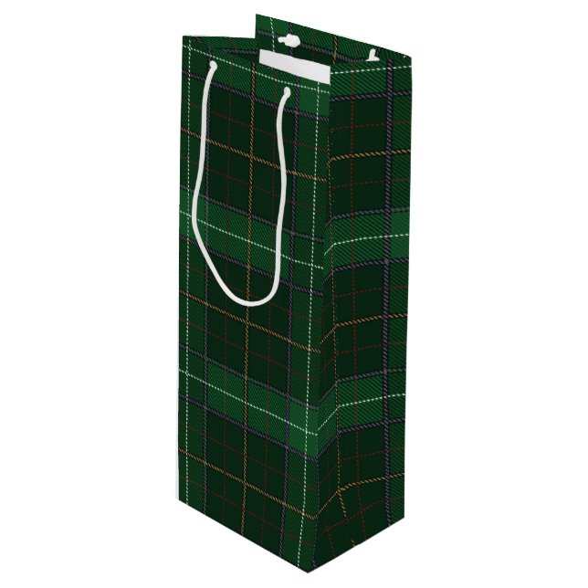 Bolsa Para Vino Navidades Tartan Walsh Plaid Check (Angulo Anverso)