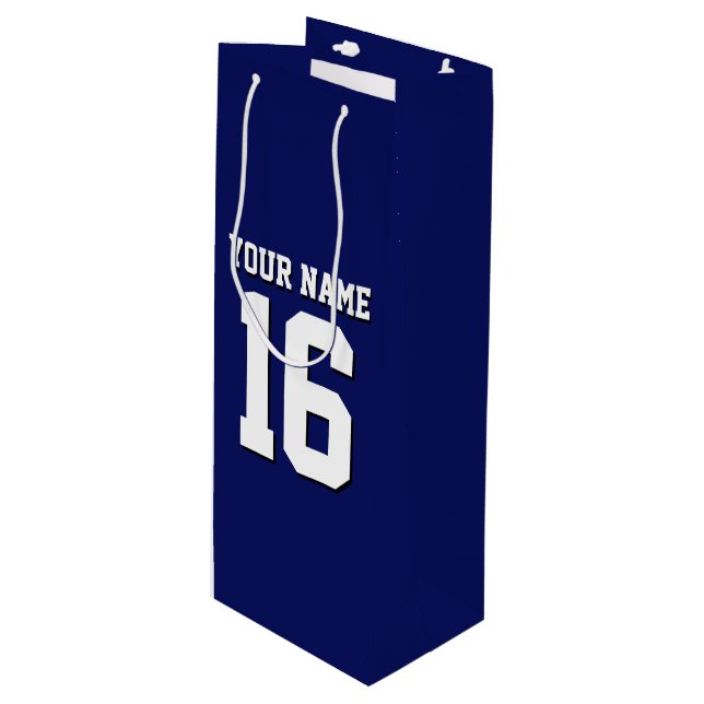 Bolsa Para Vino Navy Blue Sports Jersey (Angulo Anverso)