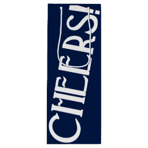 Bolsa Para Vino Navy Cheers Art Deco