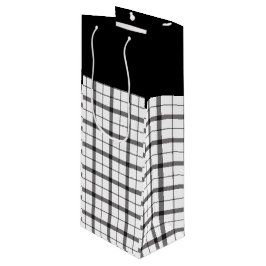 Bolsa Para Vino Negro, blanco, revestido, elegante, Moda, moderno,