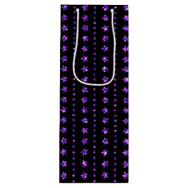 BOLSA PARA VINO NEGRO CON PURPURINA PURPLE MIREN A HALLOWEEN