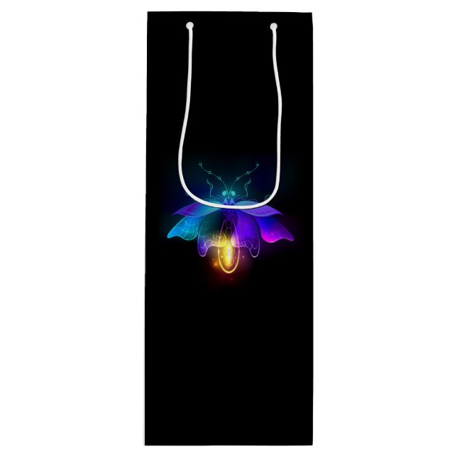 Bolsa Para Vino Neon Firefly en negro (Anverso)