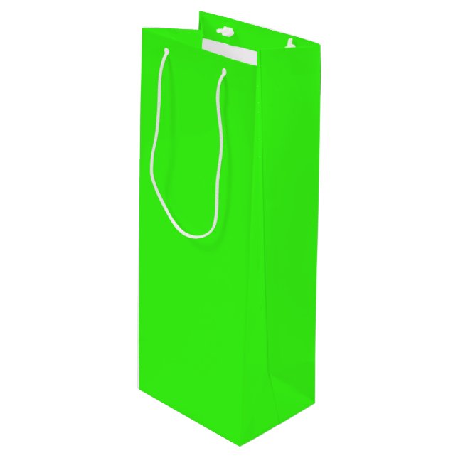 Bolsa Para Vino Neon Green (Angulo Anverso)