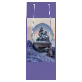 Bolsa Para Vino Nevada en el árbol de Navidad