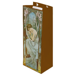 Bolsa Para Vino Noche de Art Nouveau Mucha Dama durmiendo