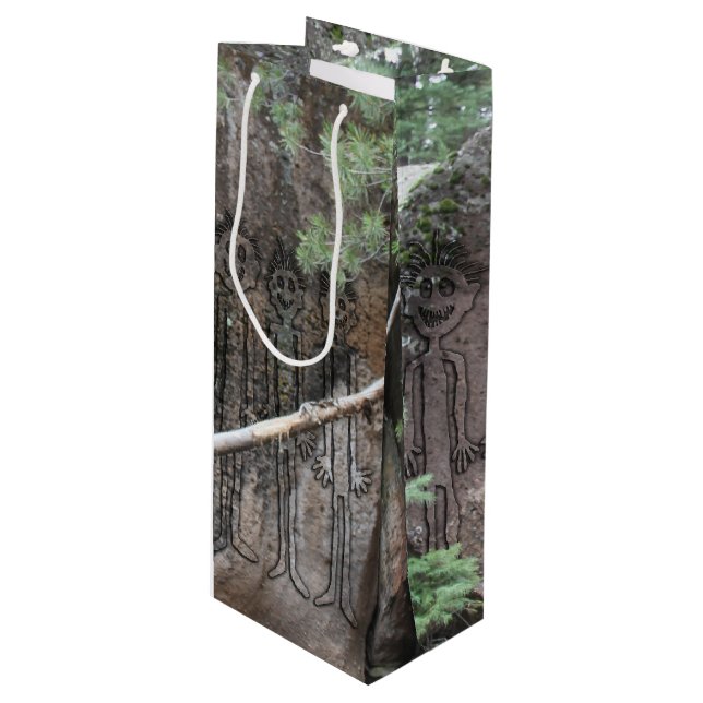 Bolsa Para Vino Noche de los contrabandistas ambulantes Petroglyph (Angulo Anverso)