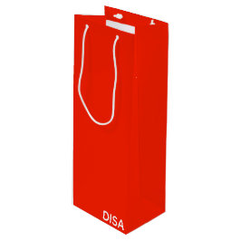 Bolsa Para Vino Nombre de color rojo de Disa