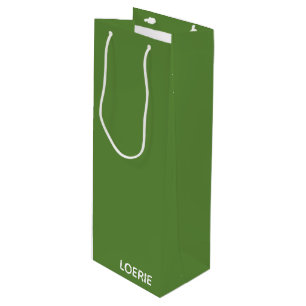 Bolsa Para Vino Nombre de color verde de Loerie