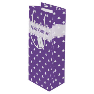 Bolsa Para Vino Nombre de etiqueta de regalo: Patrón de árbol mora