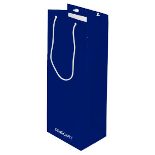 Bolsa Para Vino Nombre del color azul de la libélula