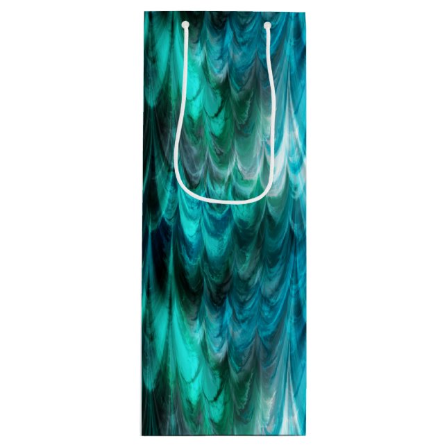 Bolsa Para Vino nonpareil kelpie verde azulado: (Anverso)