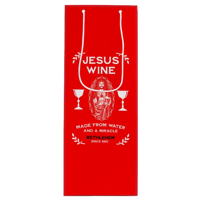 Bolsa Para Vino Novedad de Vino Santo de Navidad (Anverso)