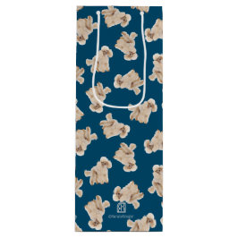 Bolsa Para Vino Odeos de cangrejos (blanco sobre azul) personaliza