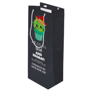 Bolsa Para Vino Ole' y Hooray Cute Cactus Verdes