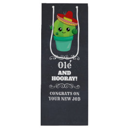 Bolsa Para Vino Ole' y Hooray Cute Cactus Verdes