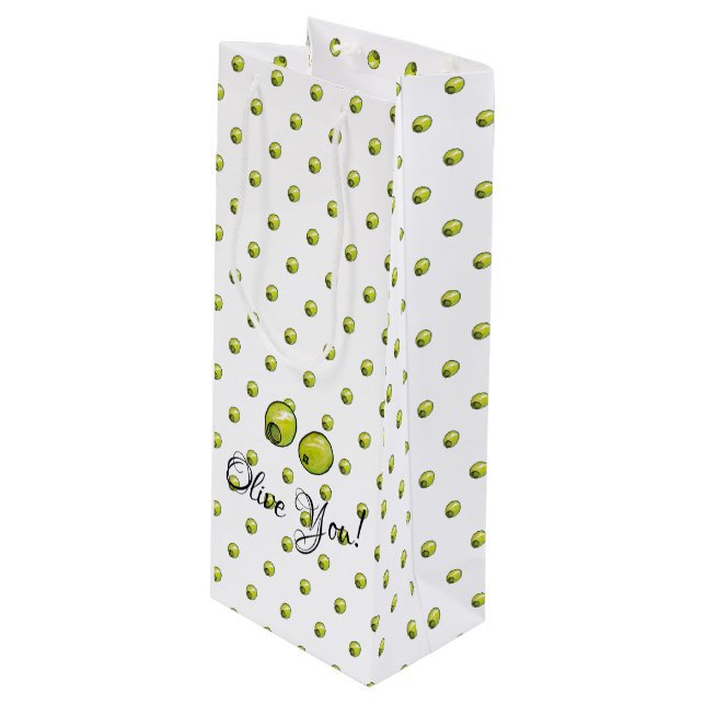 Bolsa Para Vino Oliva (Angulo Anverso)