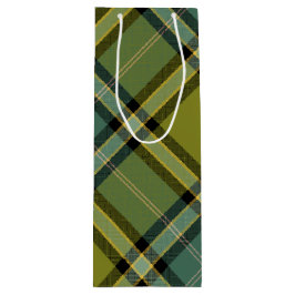 Bolsa Para Vino Olive plaid