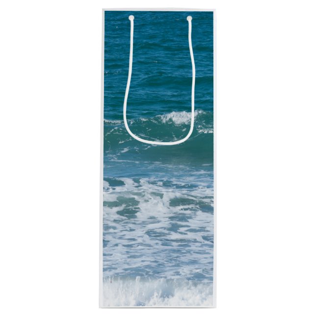 Bolsa Para Vino Ondas oceánicas (Anverso)