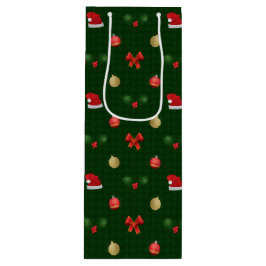 Bolsa Para Vino Ornamentos de Navidad de Gingham