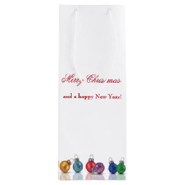 Bolsa Para Vino Ornamentos de Purpurina de Navidades coloridos