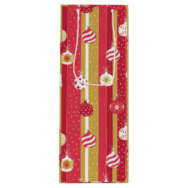 Bolsa Para Vino Ornamentos del árbol de navidad rojo amarillo