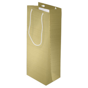 Bolsa Para Vino Oro profundo cepillado