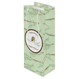 Bolsa Para Vino Owl Woodland Animal Baby Shower